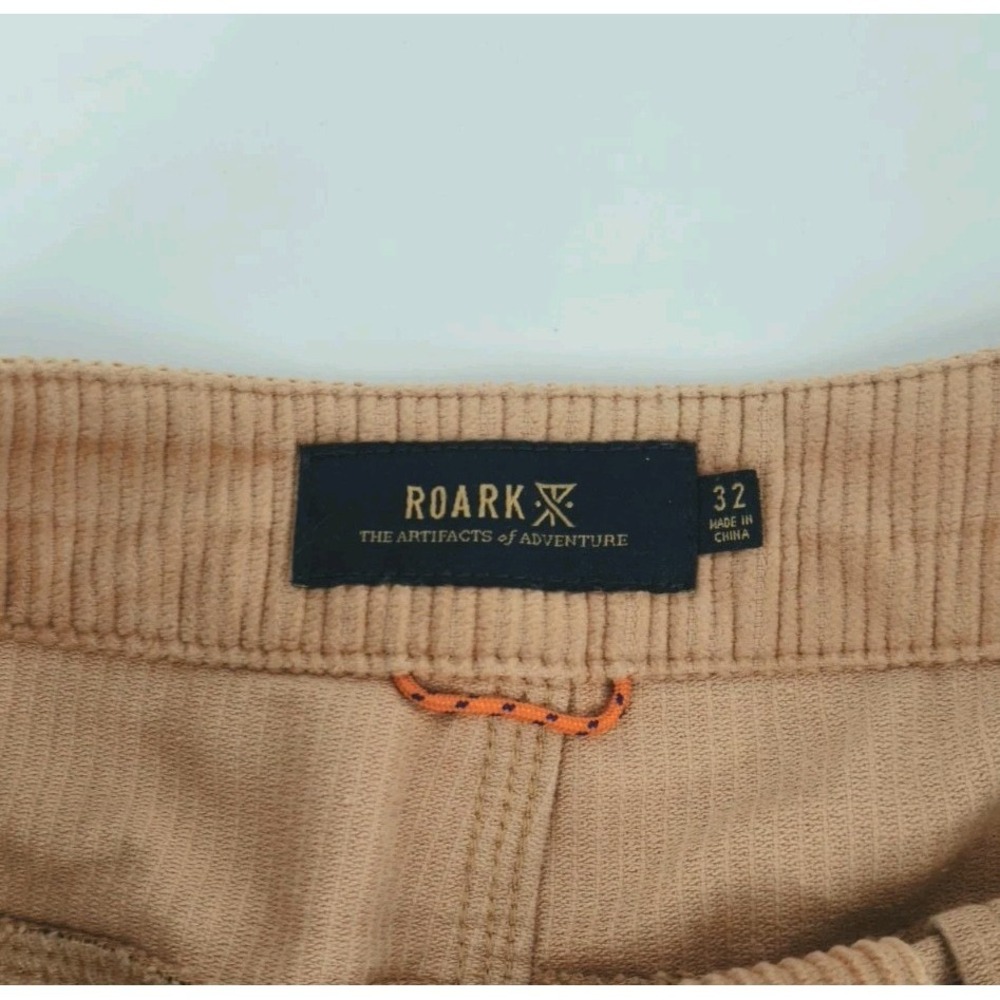Roark Campover Cord Shorts Men's Size 32 Sandstorm Corduroy Belted Utility - Picture 2 of 8